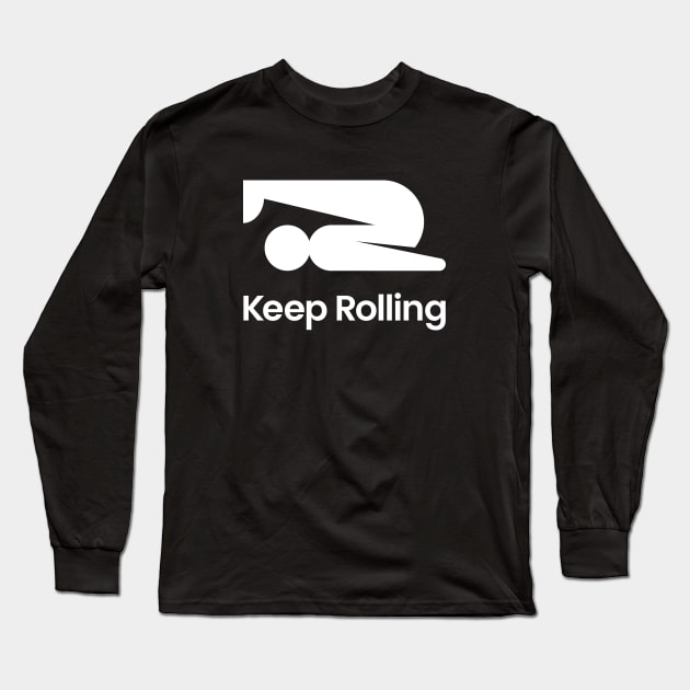 Yoga - Keep Rolling Long Sleeve T-Shirt by retropetrol